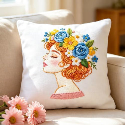 BEUNITONE 4 Set Embroidery Kits for Beginners Adult with Pre-Print Pattern - Image 7