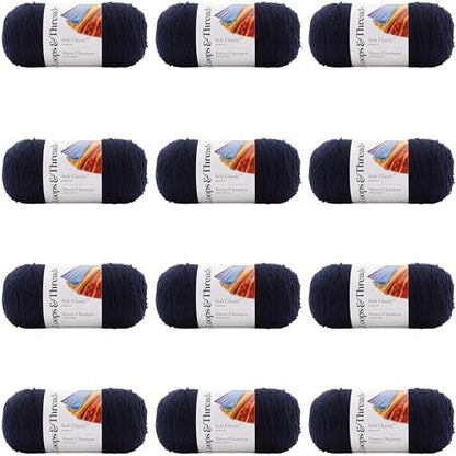 MICHAELS Bulk 12 Pack: Soft Classic™ Solid Yarn by Loops & Threads® - Image 7
