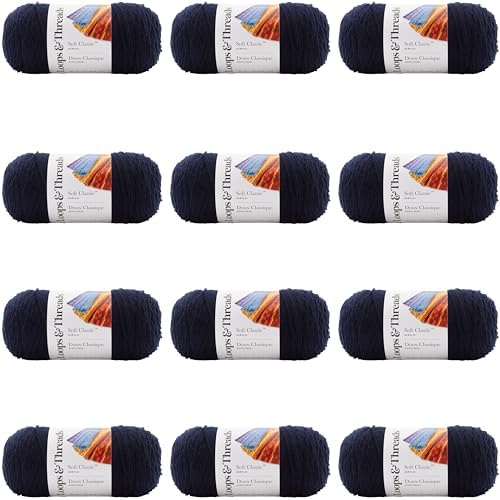 MICHAELS Bulk 12 Pack: Soft Classic™ Solid Yarn by Loops & Threads® by CraftSmart