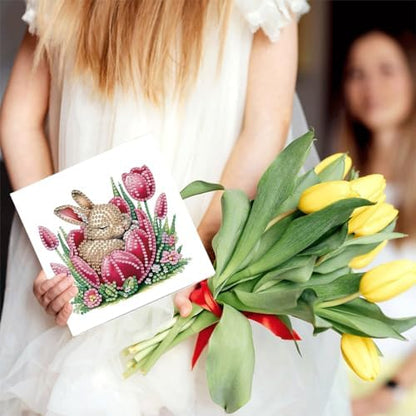 LSQFS 6Pcs Diamond Painting Greeting Cards, 5.9x11.81inch - Image 4