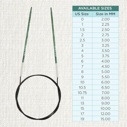KnitPro Dreamz Fixed Circular Needles 40" (100cm) | US Size 0 (2mm) - Image 4