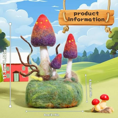 Yizzvb Needle Felting Kit, Beginners Wool Felt Kits Felting Supplies - Image 2