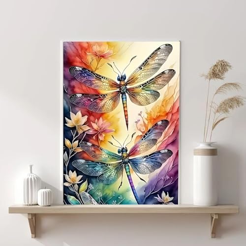 AIBOERL Paint by Numbers Kit for Adults Beginner, Dragonfly, 12X16In - Image 2