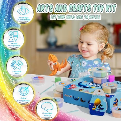 Aestd-ST Air Dry Clay Kit - Ocean Theme, Modeling Clay for Kids - Image 5