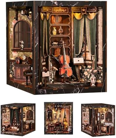 Four Side Uniquely Style Book Nook Kits for Adults - with LED Light & Music by Unknown