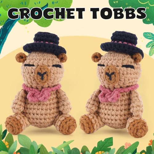CrochetBox Capybara Crochet Kit for Beginners, Easy Craft for Adults - Image 2