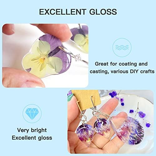 JDiction UV Resin Kit with Light, Crystal Clear Resin for Jewelry Making - Image 5