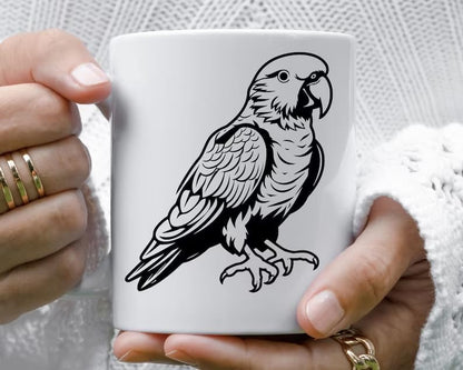 DGAGA 4PCS Owl Self-Adhesive Silk Screen Stencil Parrot Mesh Transfers Various Birds Pattern for Festival Stencils Screen Printing Stencils for Painting on Wood, Home Decor,Bag, T-Shirts 8.5x11 in - Image 5