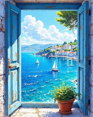 ZRIZQ Landscape Paint by Numbers Kit for Adults Beginner,Scenery,16x20 by ZRIZQ