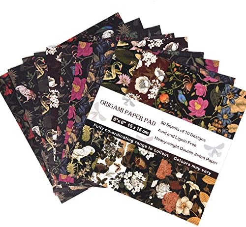 Origami Paper Kit 50 Sheets, 6x6 Inch Double Sided 20 Vivid Colored Paper - Image 5