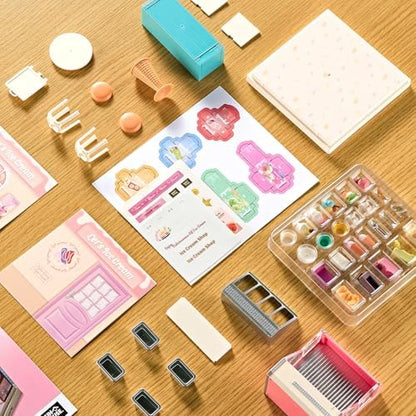 Miniature Ice Cream Shop DIY Kit with Display Case - Image 6
