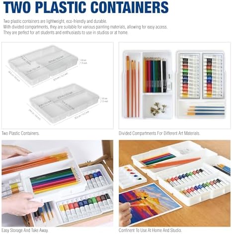 Mixed Media Art Set with Art Easel, Complete Art Supplies Kit - Image 2