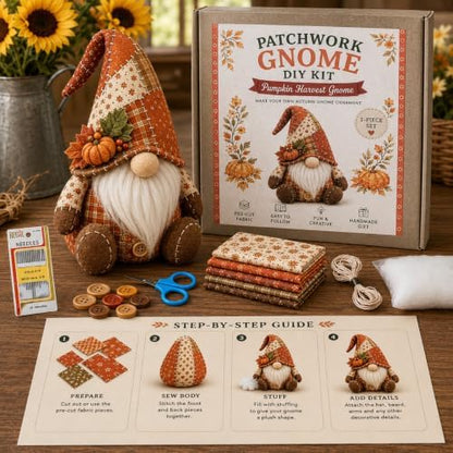 DIY Patchwork Gnome Kit– Create Your Own Adorable Animals,Halloween Christmas GnomeDIY Patchwork Kit,3D Gnome DIY Sewing Project for Adults &Beginners,Handmade Decor Ornament Gift for Craft Lovers by Unknown