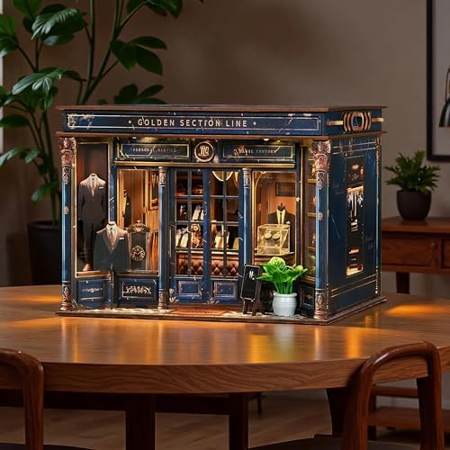 ISSEVE Book Nook Kit, Miniature Dollhouse Booknook Kit Bookshelf Decoration - Image 6