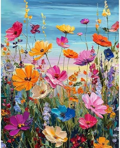 PHANTASYART Wild Flowers Paint by Numbers Kit for Adults 16x20inch by PHANTASYART