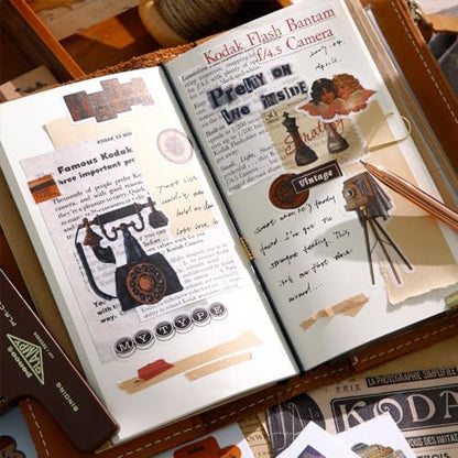 Vintage Ephemera Book, 50 Sheets A5 Stickers & Collage Papers - Image 4