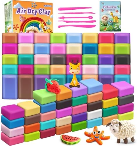 Air Dry Clay 76 Colors, Modeling Magic Clay Gift for Kids by Unknown