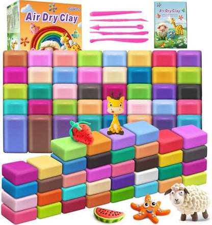 Air Dry Clay 76 Colors, Modeling Magic Clay Gift for Kids by Unknown