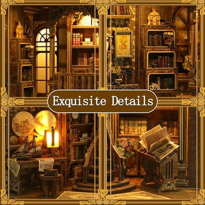 OZJAY Book Nook Kit, Books Collection 3D Wooden Puzzles for Adults - Image 5