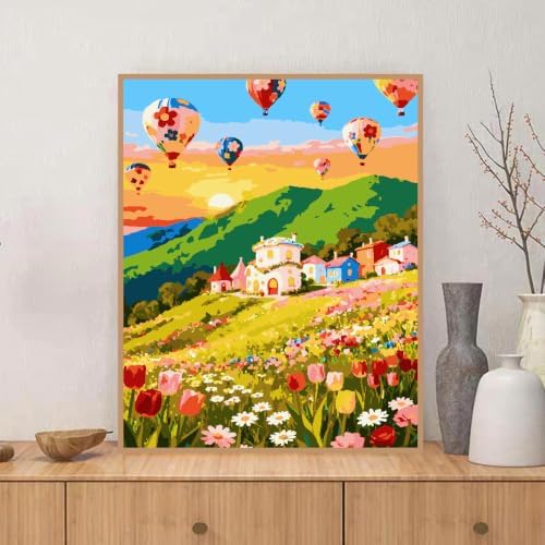ZRIZQ Paint by Numbers Kit for Adults Beginners Mountain,Landscape DIY Painting Set,Relaxing Creative Craft Activity,16x20 Inch - Image 3