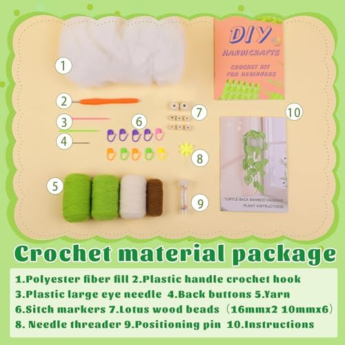 Kogyxe Beginners Crochet Kit, Amigurumi Crochet Starter Kits - Image 2