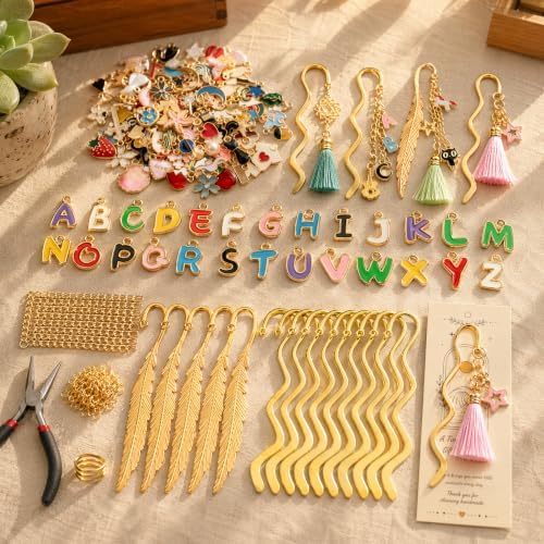 Kupor 350Pcs DIY Bookmark Kit for Beginners, Gift Cards & Bags, Storage Box - Image 3