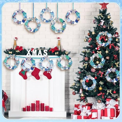 Moucuny 620/600 Pcs Christmas Winter Wreath Crafts, Polar, Bright - Image 2