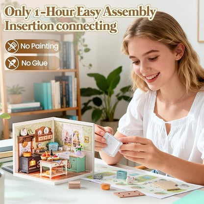 ROBOTIME Super Creator DIY Mini House Building Kit - Farmhouse Kitchen - Image 6