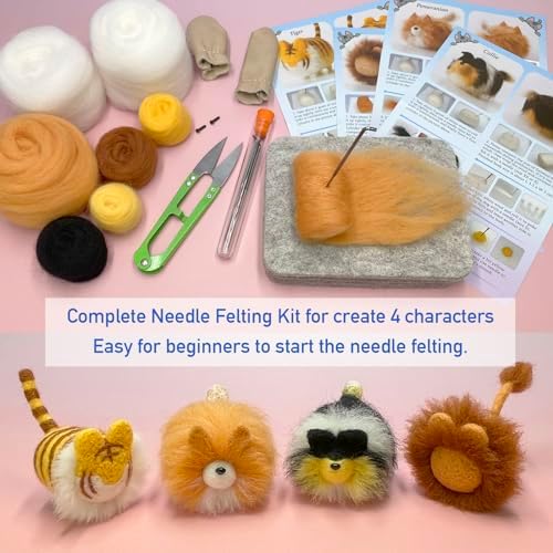 Truslin Needle Felting Kit, 4 Pcs Doll Making Needle Felting Starter Kit - Image 6