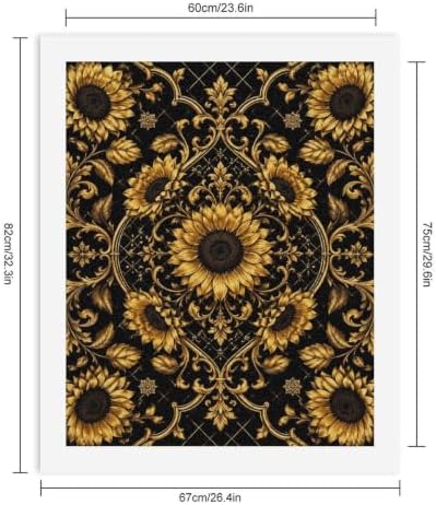 Bozfoxa Paint by Numbers Kit for Adults Beginner Golden Sunflower - Image 2