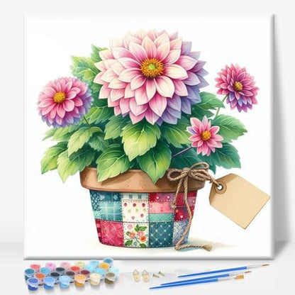 Camocin Framed Paint by Numbers Kit for Adults Beginners – Flowers by CamocinDIYKit