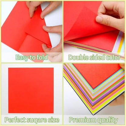 IOOLEEM Origami Paper Kit, 200 Sheets with 80 Patterns, Double Sided Colored Blank Folding Paper Set with Step-by-Step Instructions, Art & Craft Supplies - Image 5