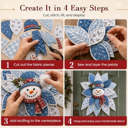 Daily Partner Quilted Christmas Door Hanging DIY Sewing Kit (G) - Image 5
