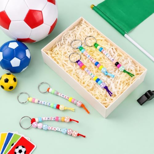 Landical 564 Pcs Soccer Keychain Making Kit DIY Soccer Party Favor Craft - Image 3