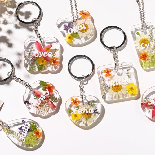 LET'S RESIN Keychain Resin Molds Silicone, 16 Cavity Pendant Casting Mold - Image 4