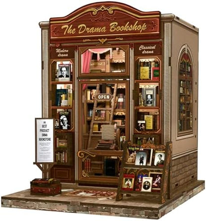 Fsolis Book Nook Kit, 3D Wooden Puzzles for Adults by FsolisDIYDollhouse