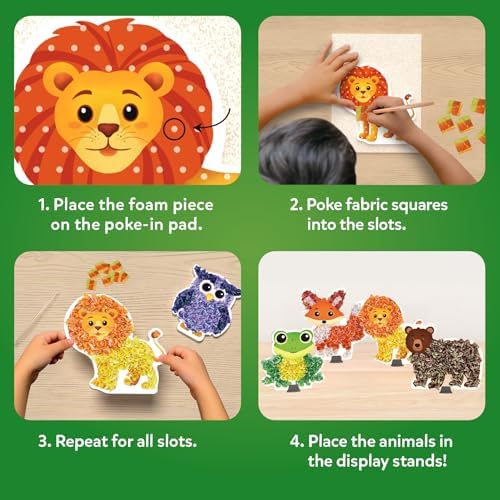 Skillmatics Poke-in Art – Animals, Wood Craft Kit, Gift for Boys & Girls - Image 4