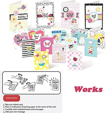 Huralona Greeting Card Making Supplies Envelope Kit Gift Anniversary Craft - Image 4