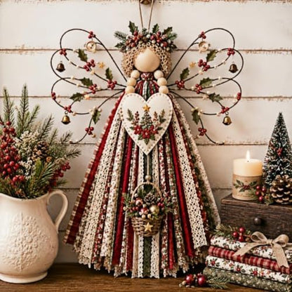 Macrame Wall Weaving Craft,Angel Fabric Hanging DIY Kit - Image 2