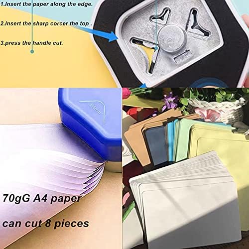 QIQQIKIN Paper Corner Rounder 3 in 1 （R4mm+R7mm+R10mm）， Punches for Crafts， Cutter ，Envelope Punch Board ，Hole Puncher， Laminate, DIY Projects, Photo Cutter,Card Making Scrapbooking and Journaling - Image 6