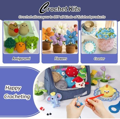 Yarniss Crochet Kit for Beginners,All in One Crochet Kits for Adult,Navy - Image 6