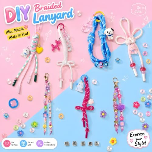 AGENTLAN Bag Charm Kit, DIY Key Chain Making Kit with Paracord - Image 2