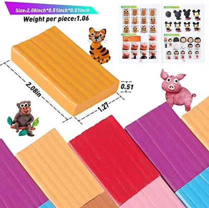 Cyajm 50 Colors Oven Bake Polymer Clay Kit, DIY Jewelry Crafts & Home Decor - Image 4