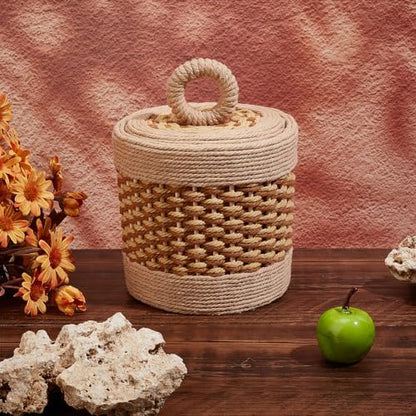 FREEBLOSS Macrame Basket Kit DIY Macrame Kit for Beginners Video Tutorials Basket Weaving Craft Adults Macrame Craft Kit for Gift - Image 4
