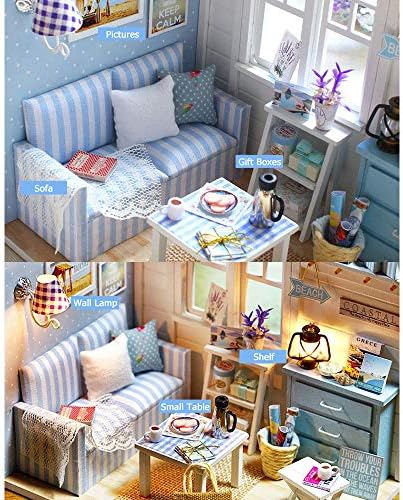 DIY Miniature Dollhouse Kit with Furniture Plus Dust Proof - Image 6