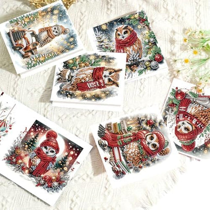 Diamond Painting Greeting Card Kit, Special Shaped Diamonds Painting, DIY Handcraft for Relatives and Friends with Wishes,Unique Design Crafting for Birthday or Holiday Cards - Image 5