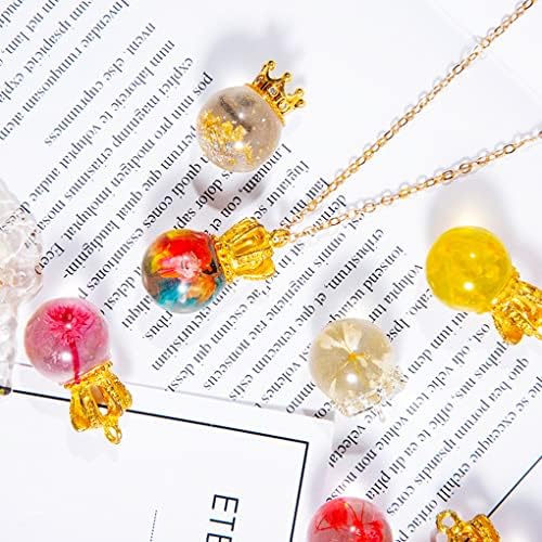 Sphere Resin Mold,20 Beads Silicone Molds, Crystal Ball Epoxy Casting Mould, Jewelry Making Mold for DIY Pendant Necklace Earring Bracelet Ring - Image 2