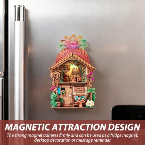Book Nook Kit DIY Miniature House 3D Wooden Puzzle Bookshelf Decor - Image 6