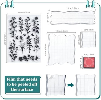 29 Pcs Acrylic Stamps for Crafting Card Making Supplies Set - Image 6