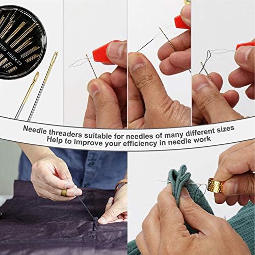 MKNZOME Wooden Sewing Basket - Sewing Box with Supplies for Travel Home - Image 6